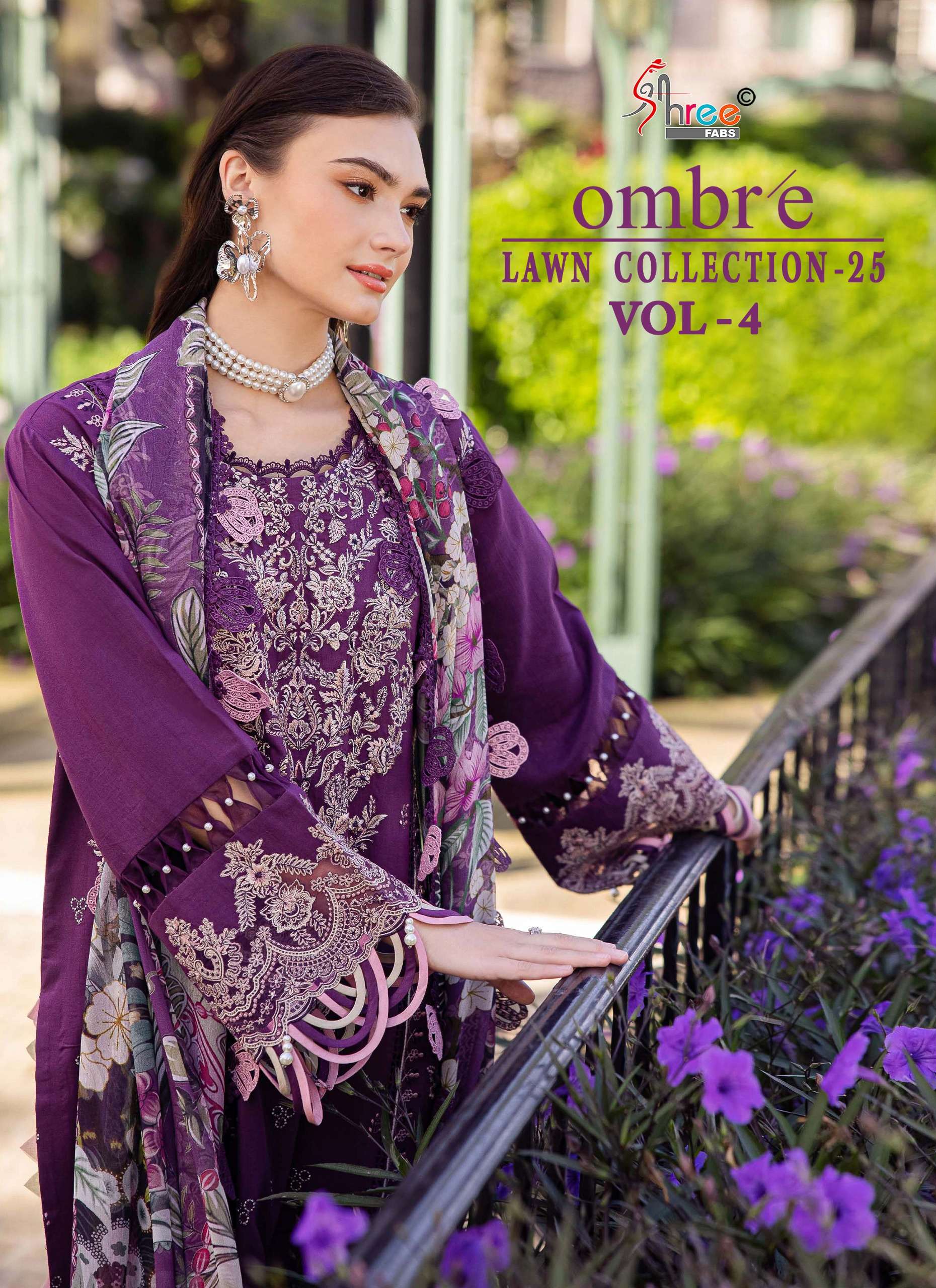 OMBRE LAWN COLLECTION -2025  VOL-4 BY SHREE